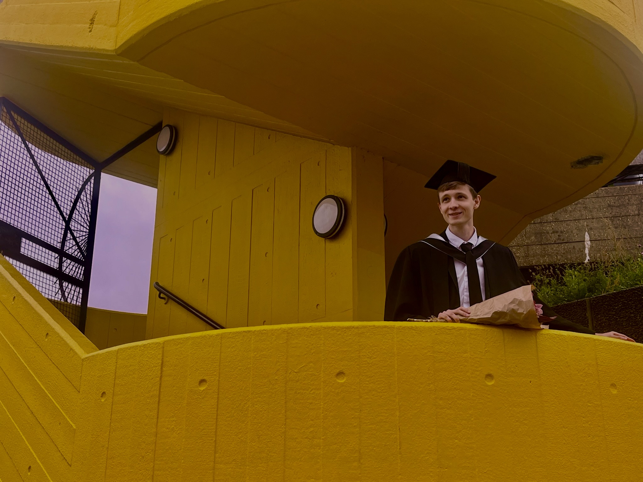 Botond at UCL graduation ceremony